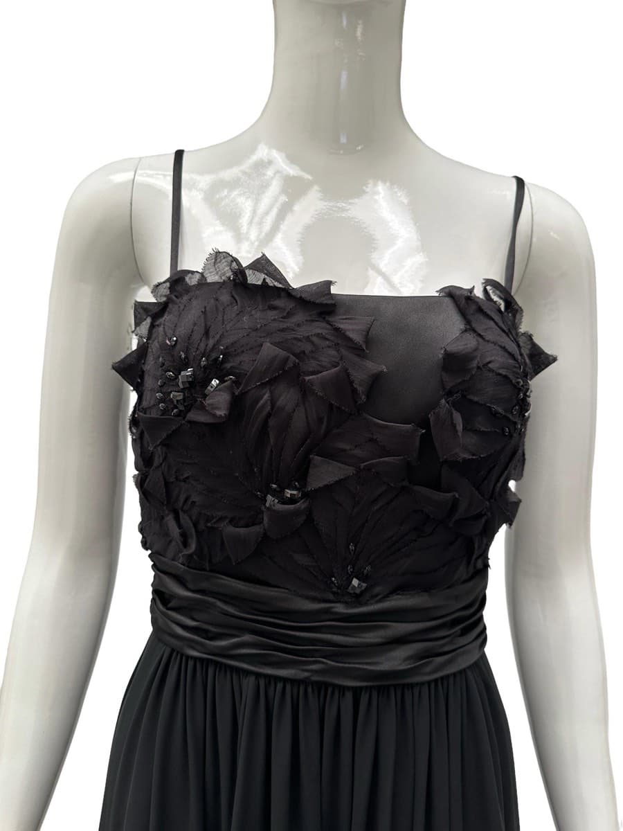 Max and Cleo Black Floral Embellished Gown thumbnail 4