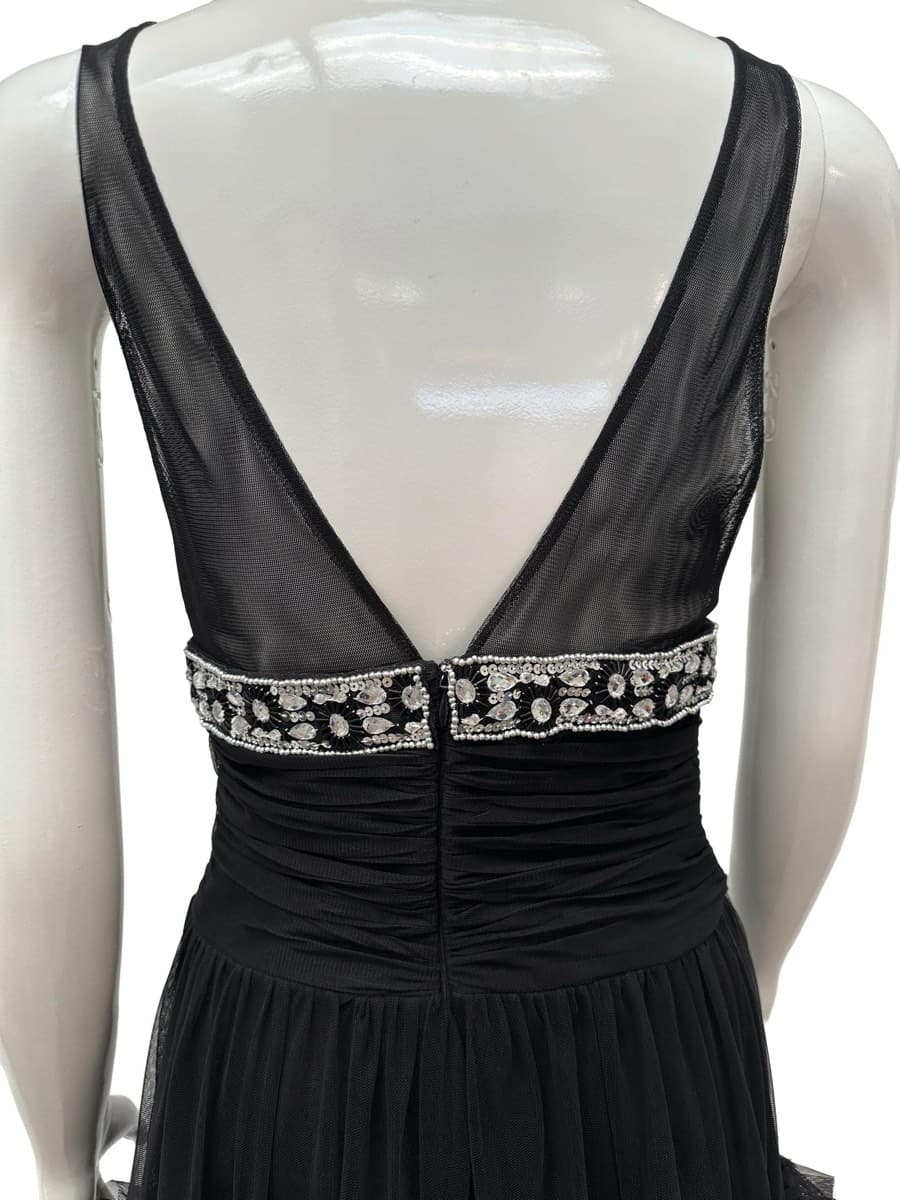 Ming limited edition by Zuhair Murad Black Tulle Ruffled Gown thumbnail 4