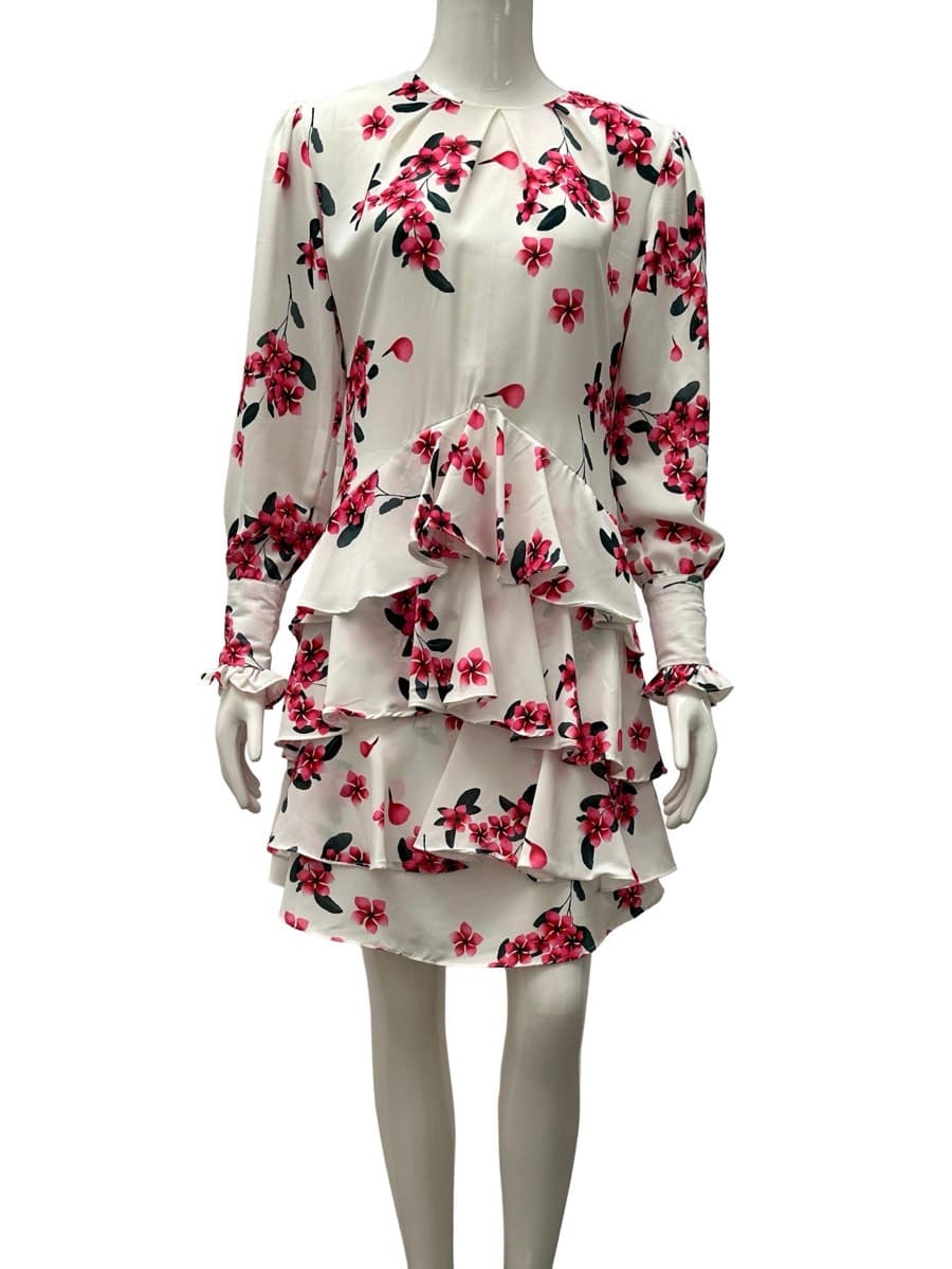 Ricci Floral Ruffled Mini Dress thumbnail 2
