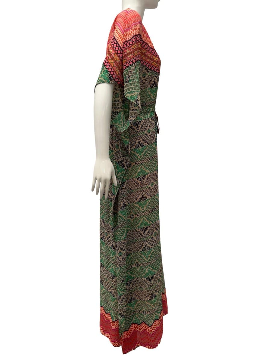 Vanessa Virginia Printed V-Neck Kaftan thumbnail 4