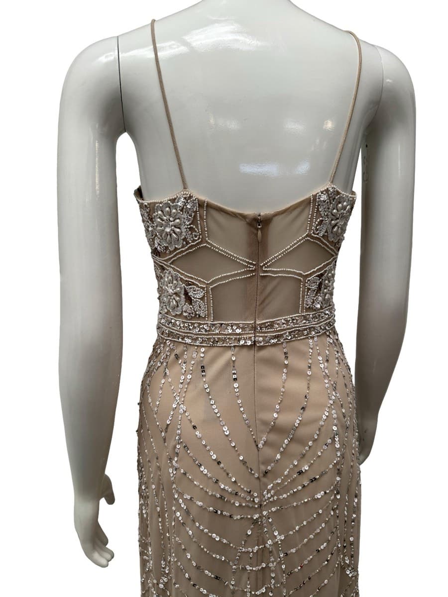 Adrianna Papell Embellished Halter Neck Gown thumbnail 5