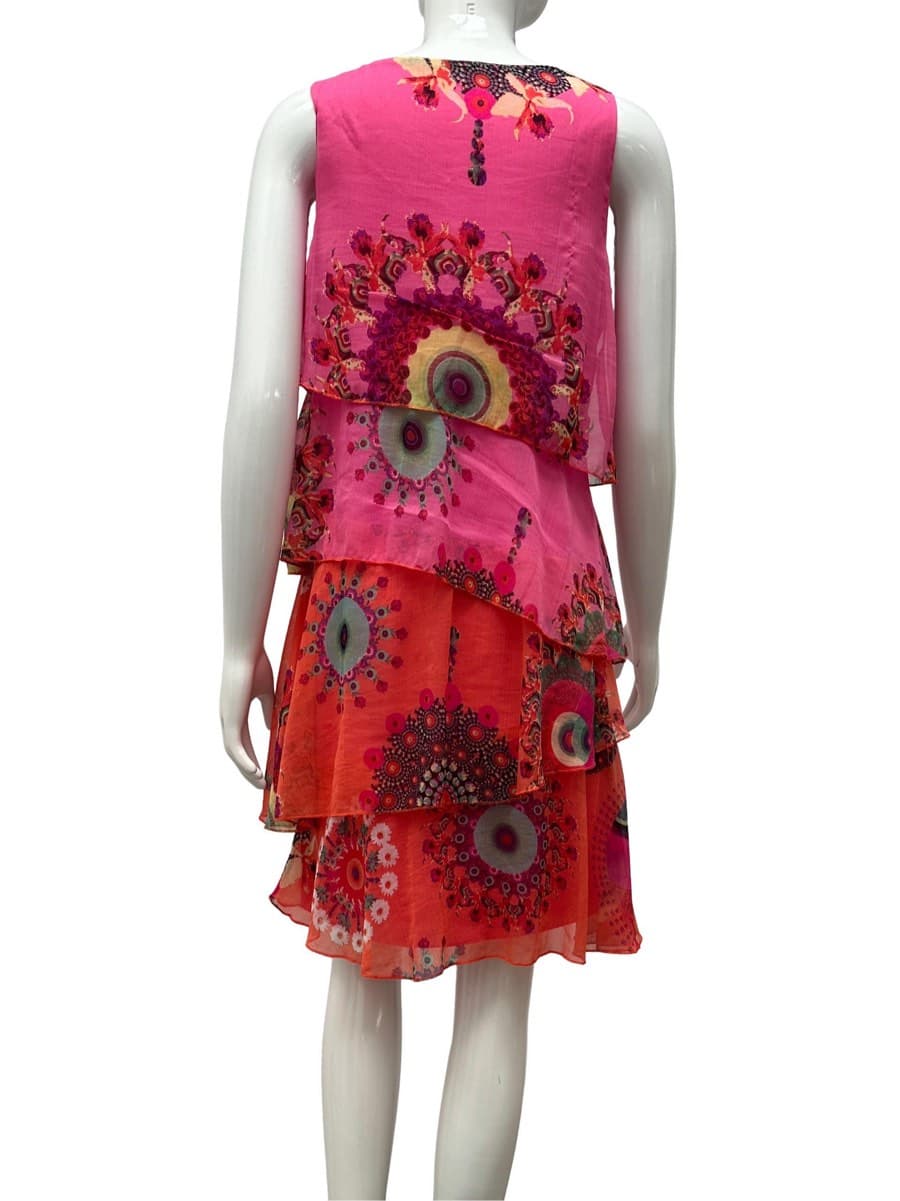 Desigual Tiered Floral Print Dress thumbnail 2