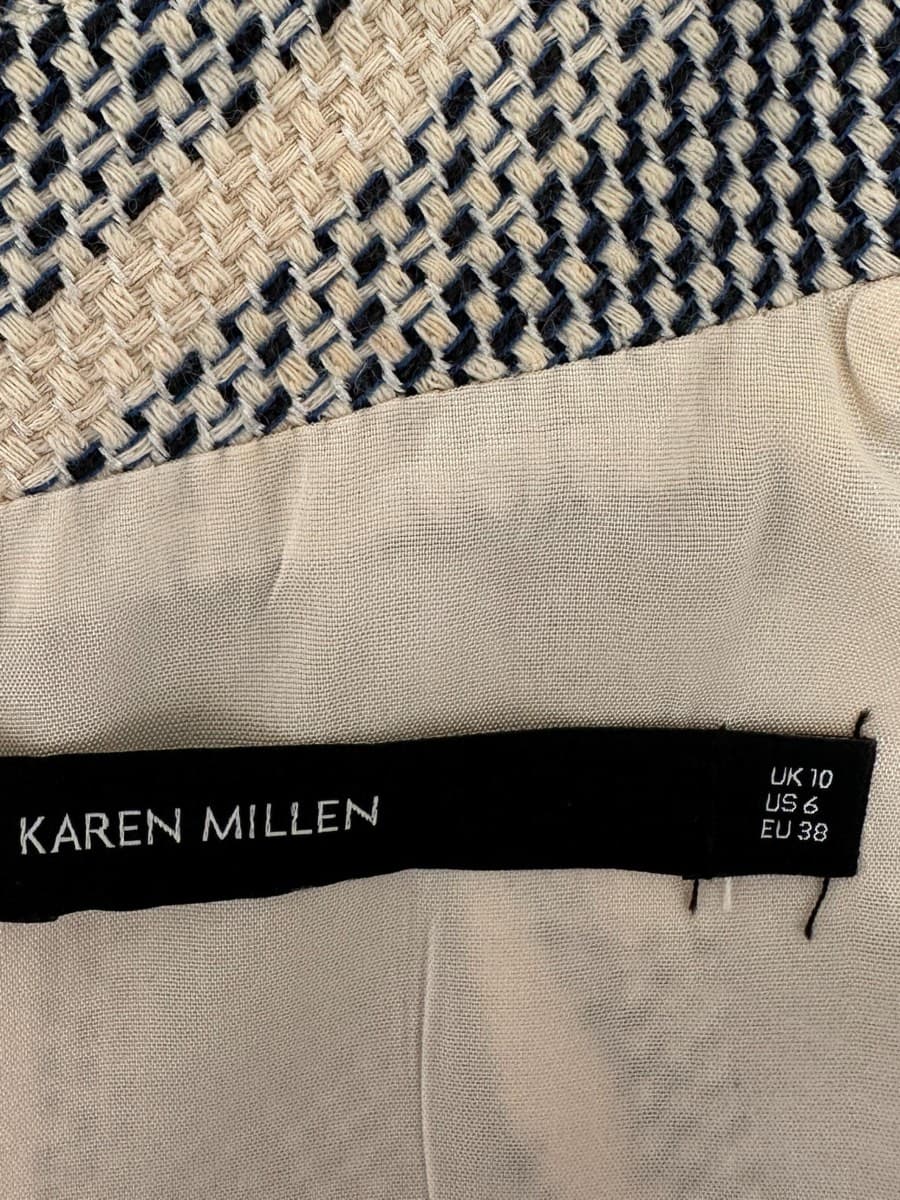 Karen Millen Chevron Sleeveless Mini Dress thumbnail 4