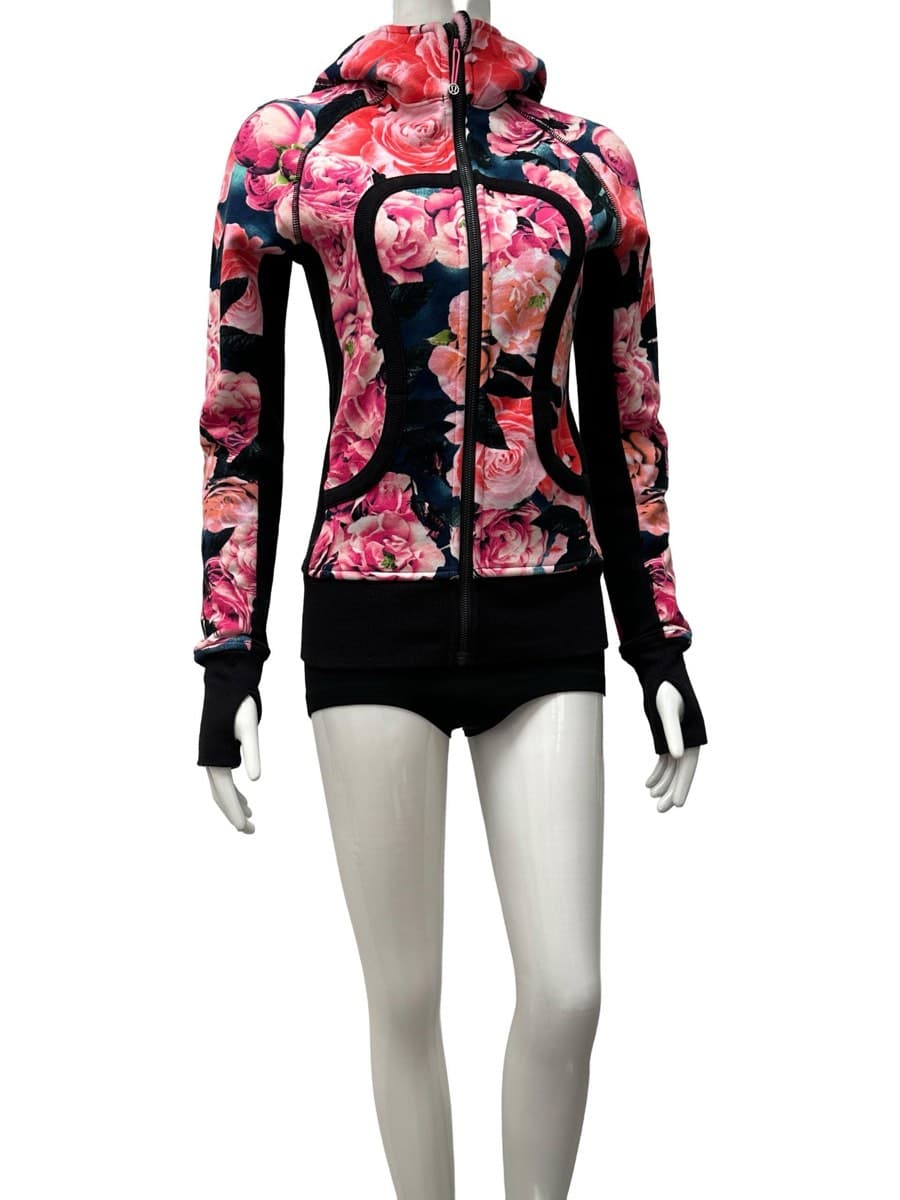 Lululemon Floral Print Zip-Up Hoodie thumbnail 2