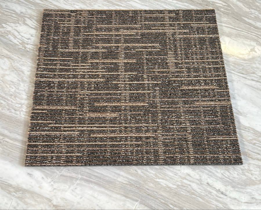 Blue Grey Patterned Carpet Tile thumbnail 3