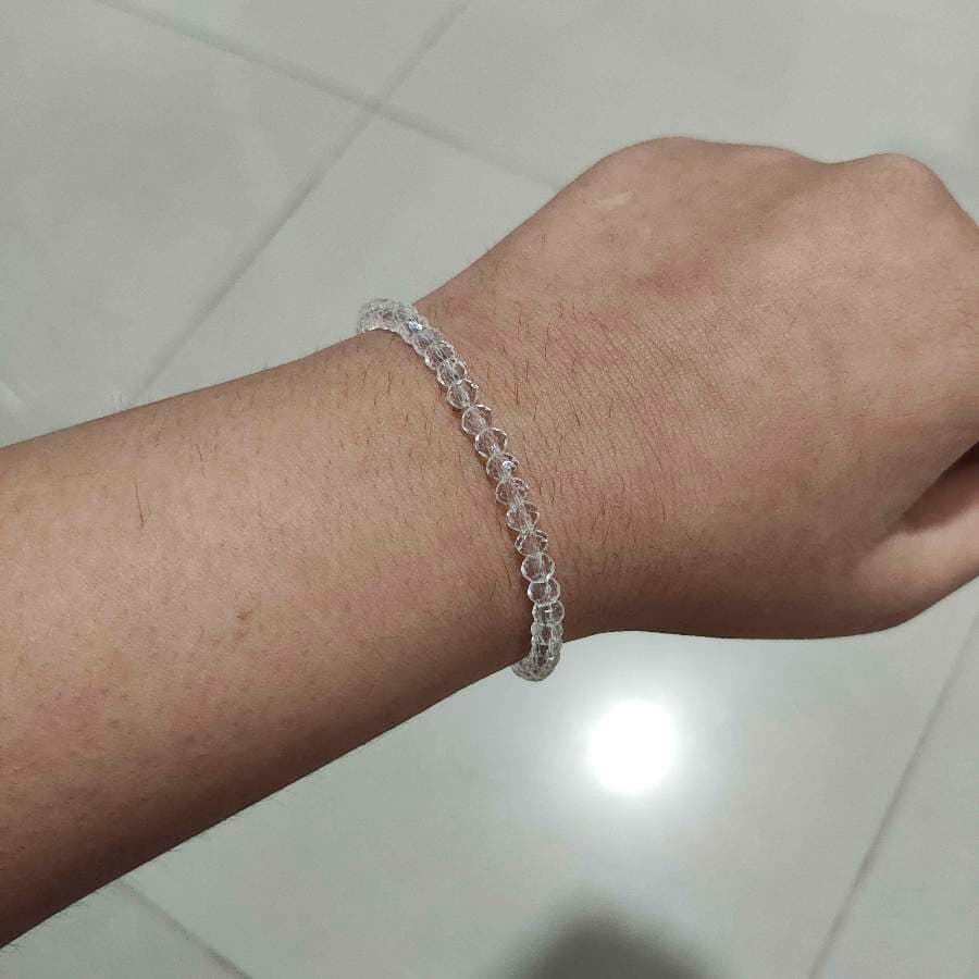 Clear Beaded Bracelet