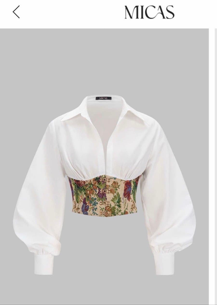 Micas Floral Corset Blouse
