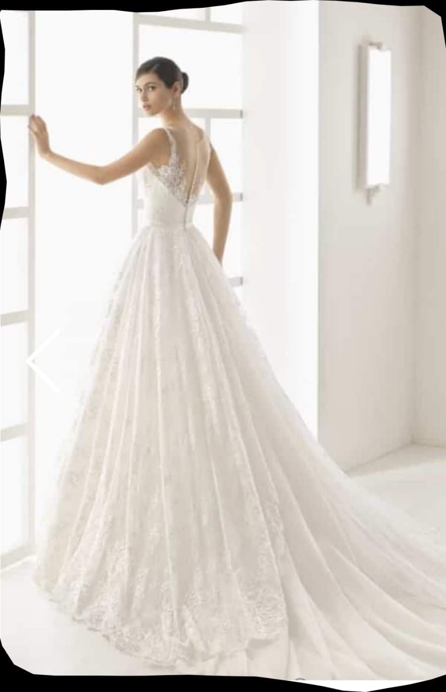 White Lace Wedding Gown thumbnail 2