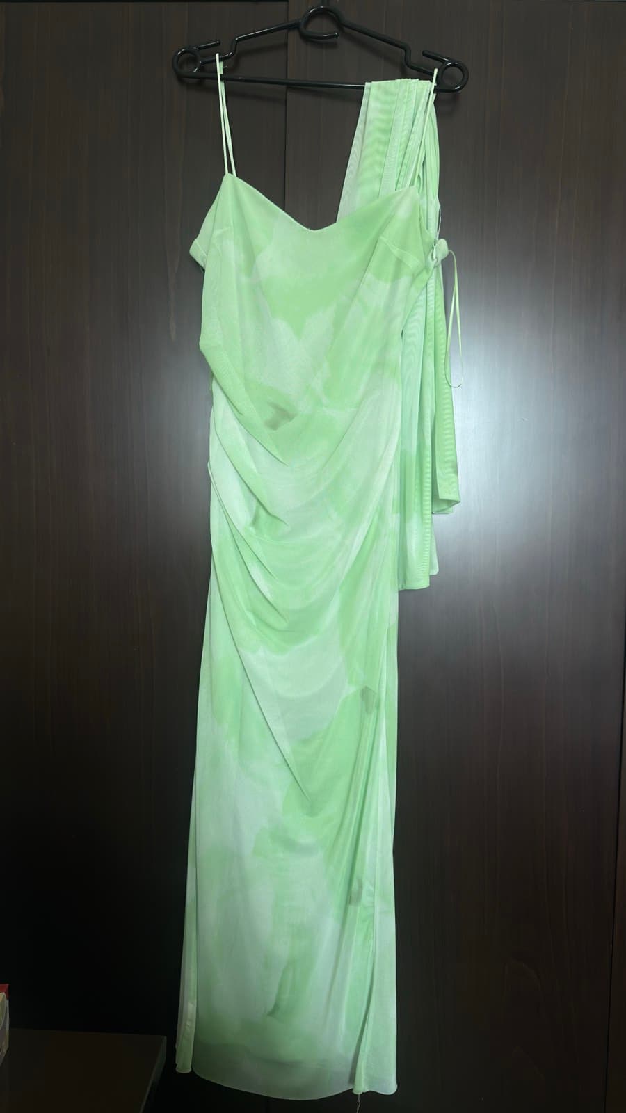 Tulle midi dress with scarf thumbnail 3