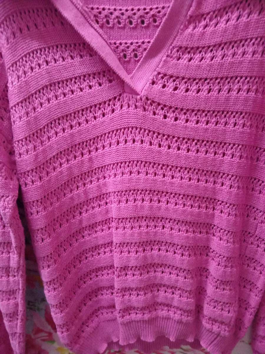 HCILYS Pink Knit Top thumbnail 4