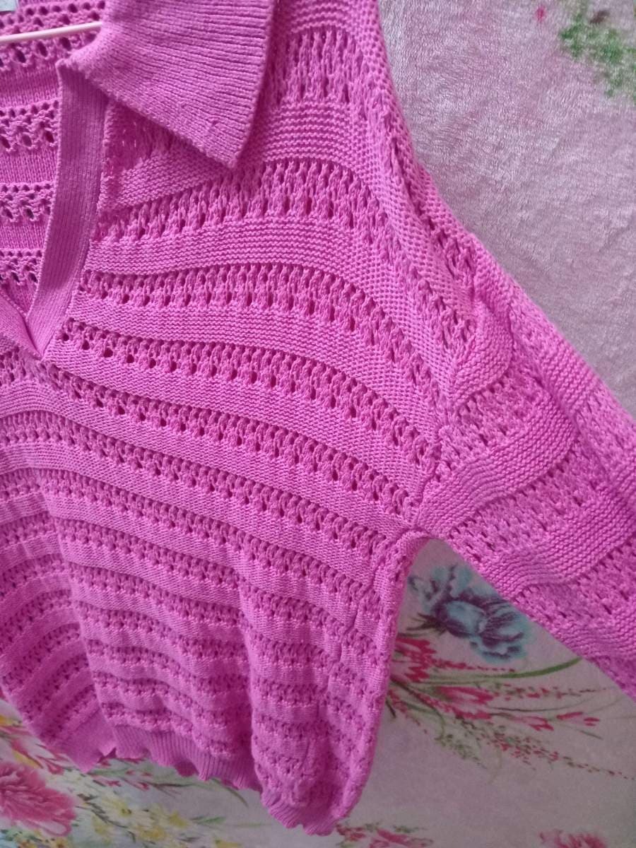 HCILYS Pink Knit Top thumbnail 6