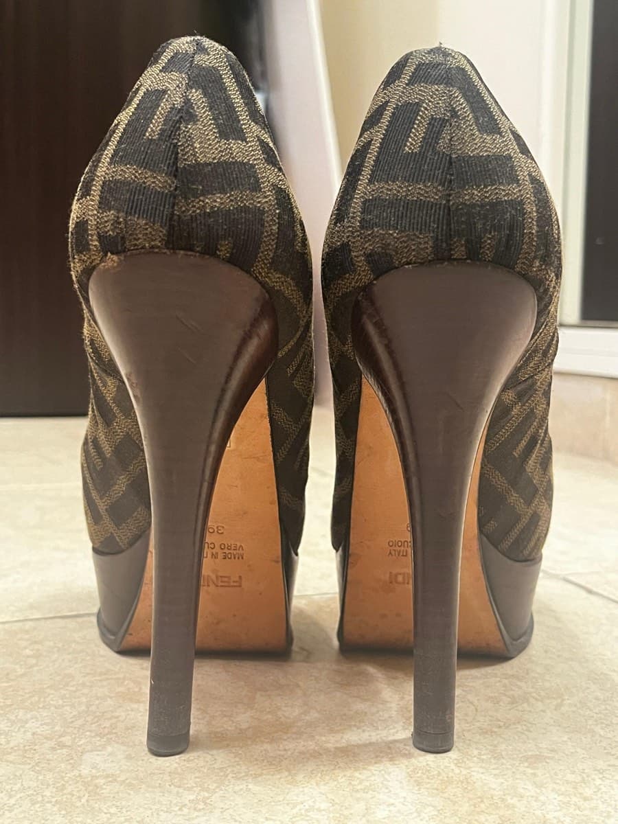 Fendi Zucca Platform Heels thumbnail 5