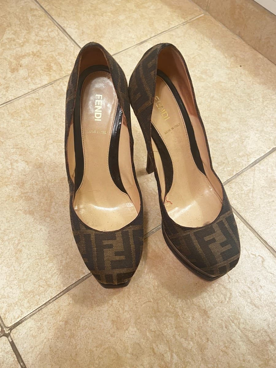 Fendi Zucca Platform Heels thumbnail 2