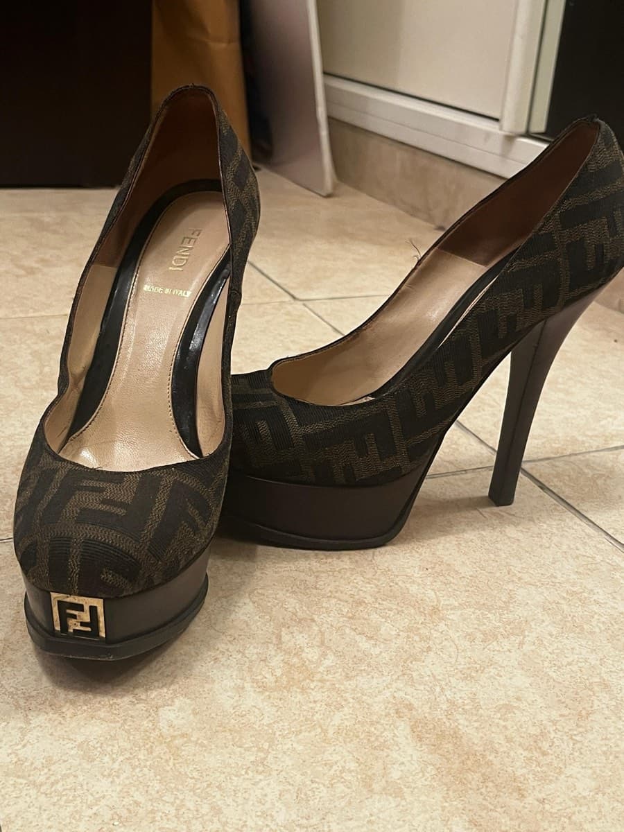 Fendi Zucca Platform Heels thumbnail 4