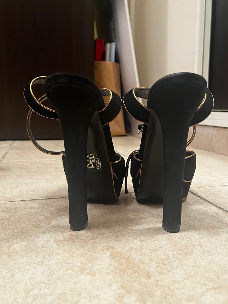Gucci Suede Platform Heels - image 1