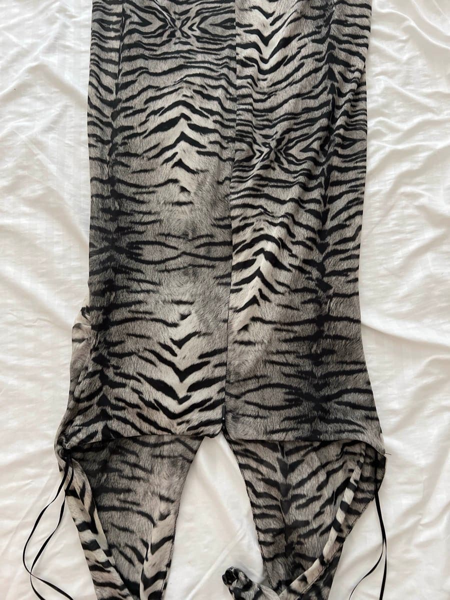 Tiger Print Halter Maxi Dress thumbnail 4