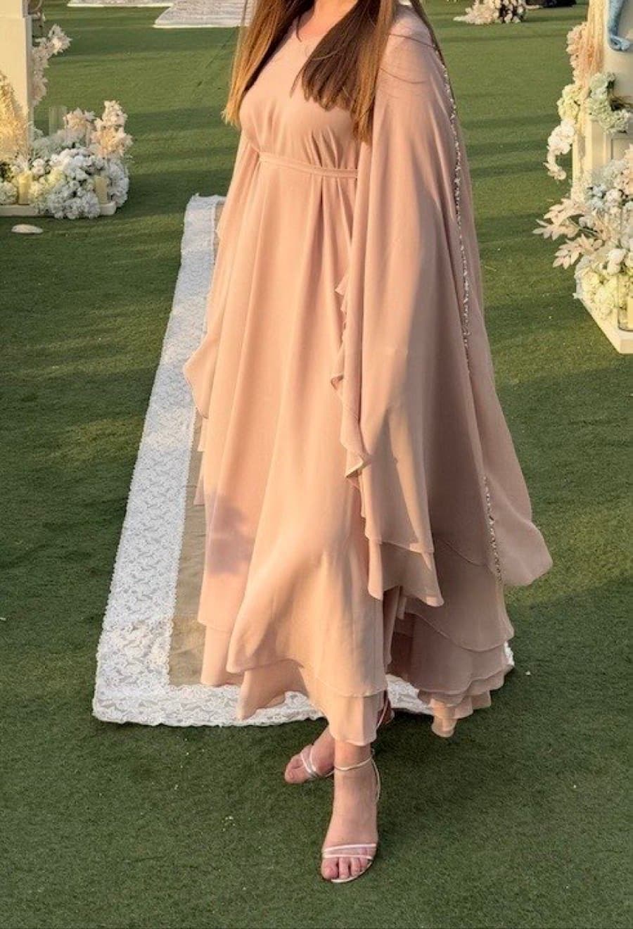 Anaas Blush Ruffled dress thumbnail 2