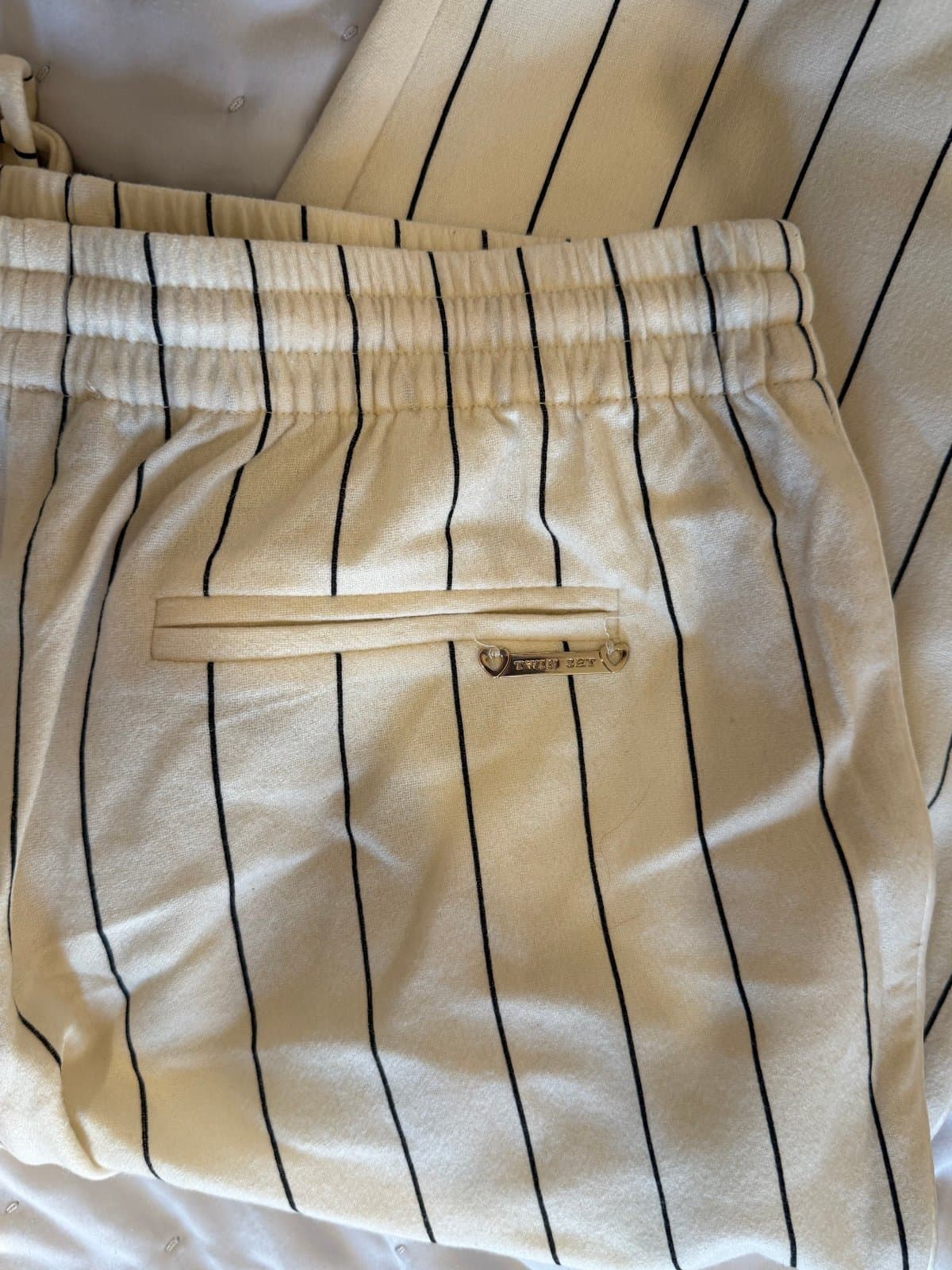 Twinset (Simona Barbieri) women’s pinstriped suit, size S. thumbnail 5
