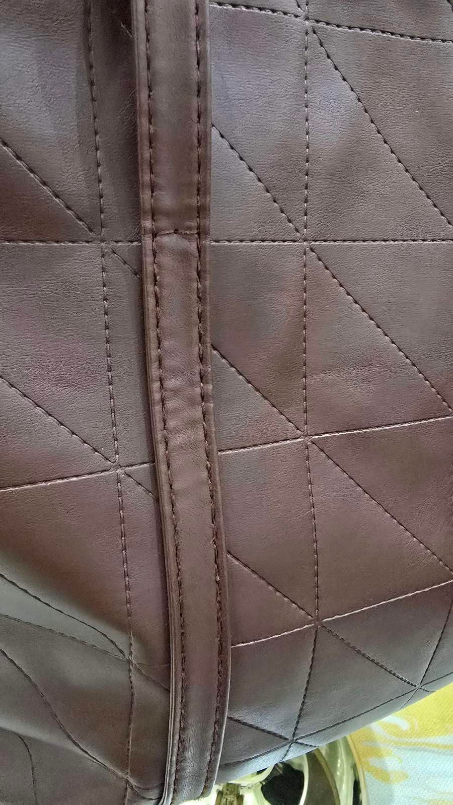 Coffee Brown Geo Tote thumbnail 6