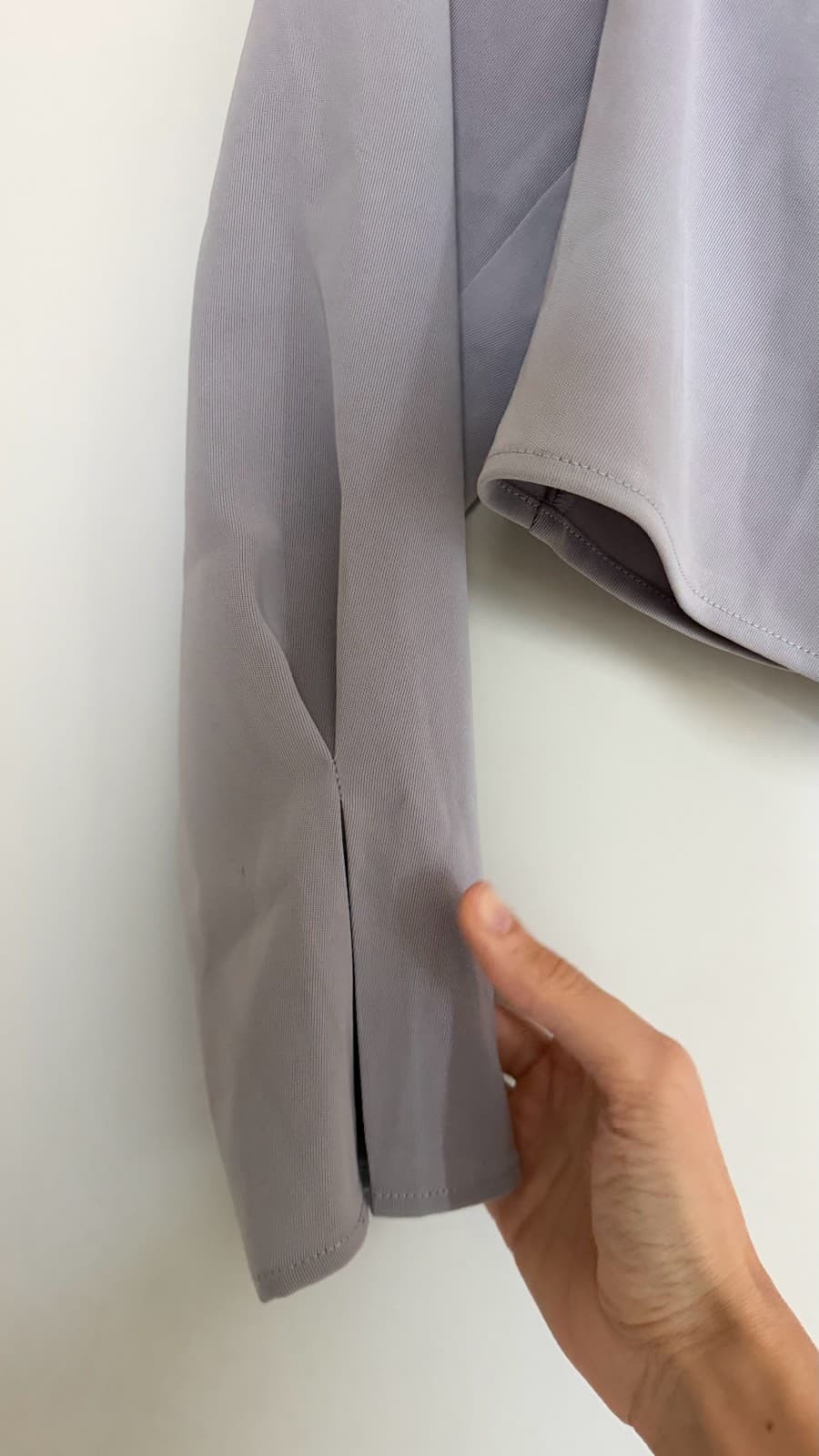 Dalida Grey Draped Blouse thumbnail 3
