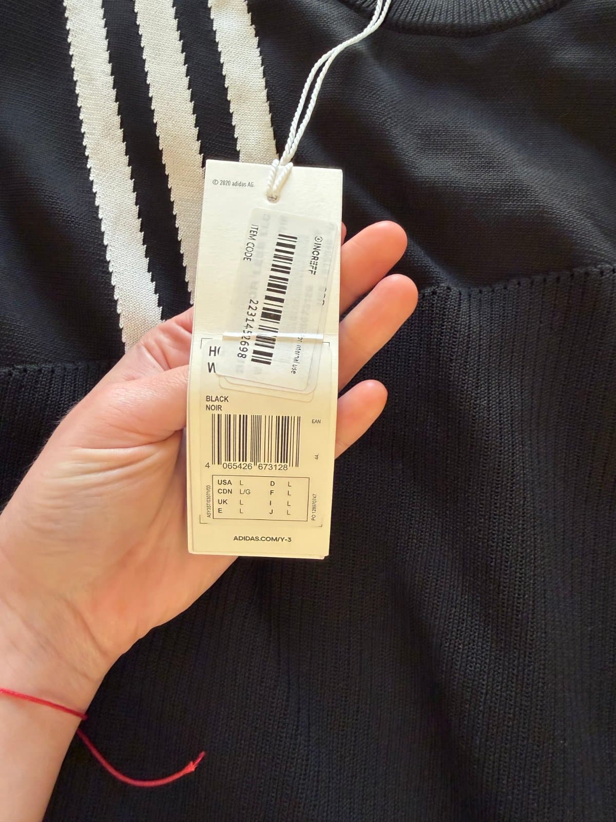 Adidas Y-3 Yohji Yamamoto Black Asymmetric Cut-Out Knit Top – New With Tags thumbnail 4