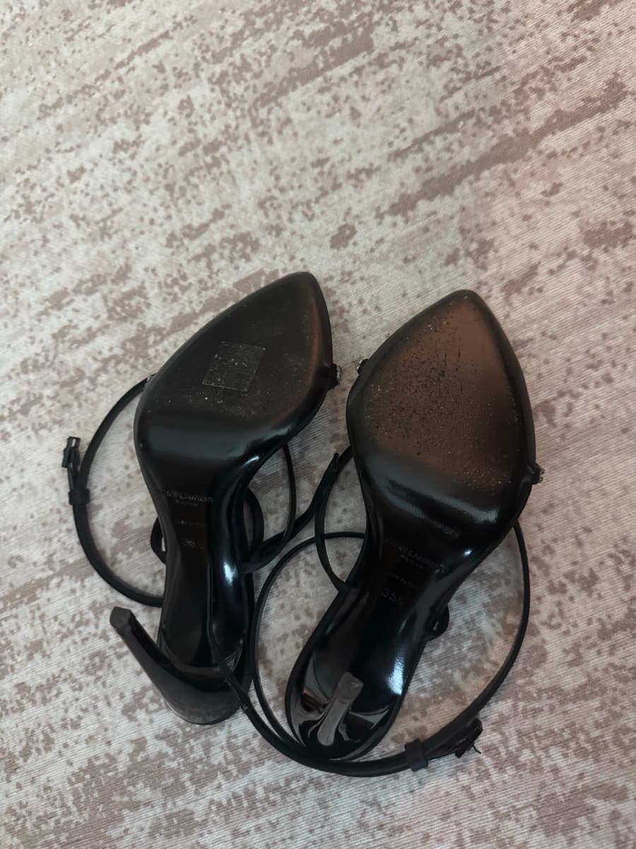 Saint Laurent Crystal Sandals thumbnail 3