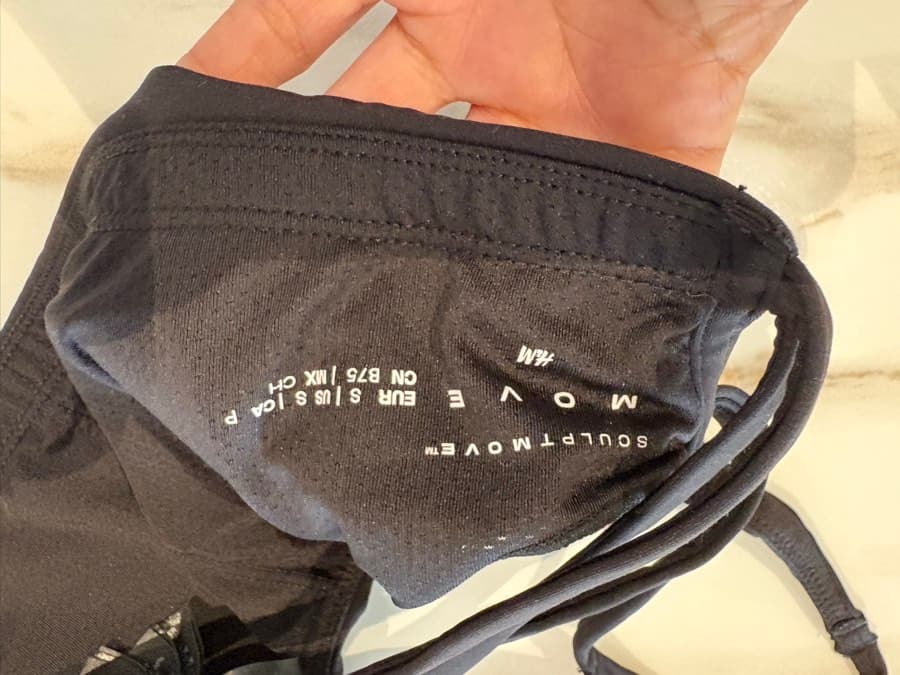 Black Racerback Sports Bra thumbnail 3