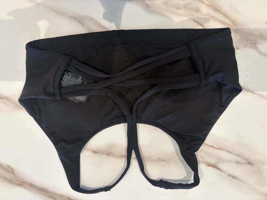 Black Racerback Sports Bra thumbnail 2