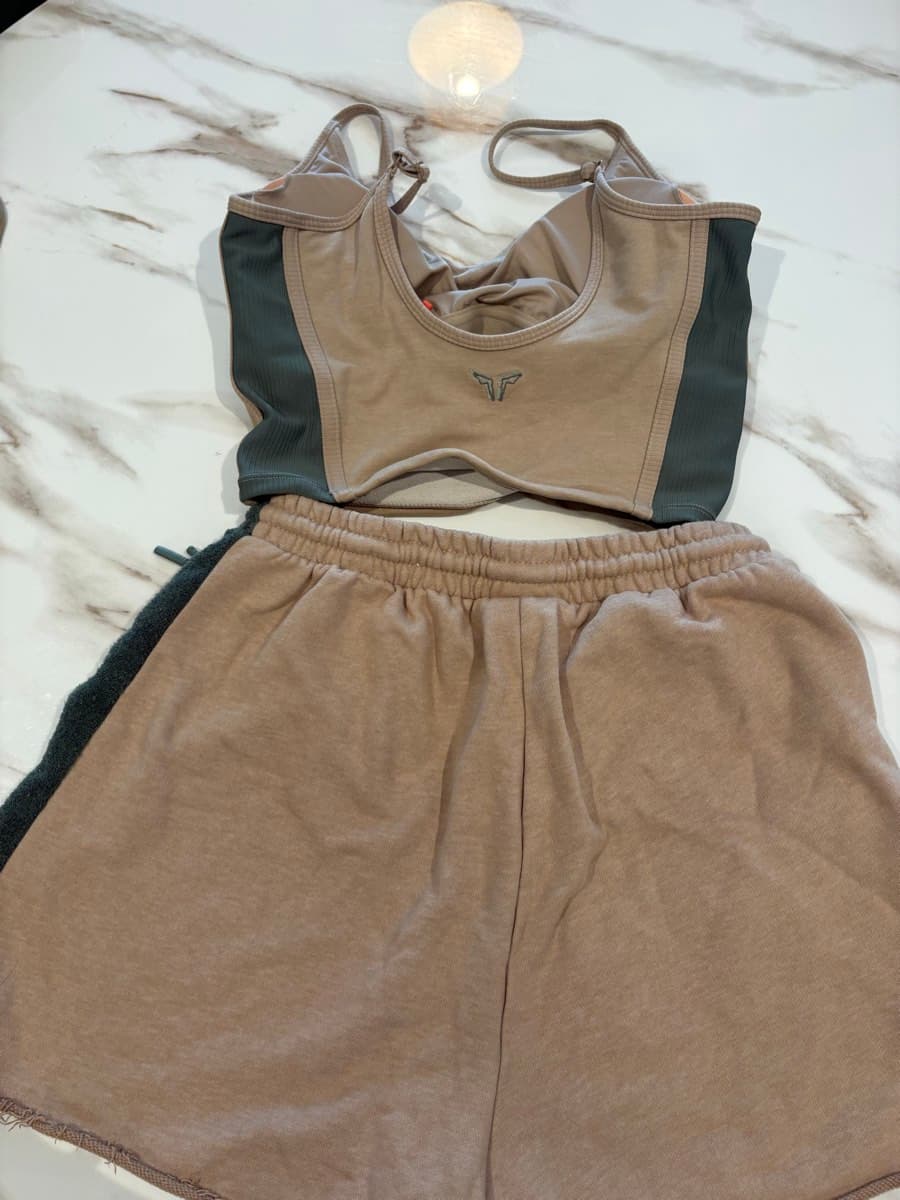 Squat Wolf Beige Cotton Co-ord Set thumbnail 4