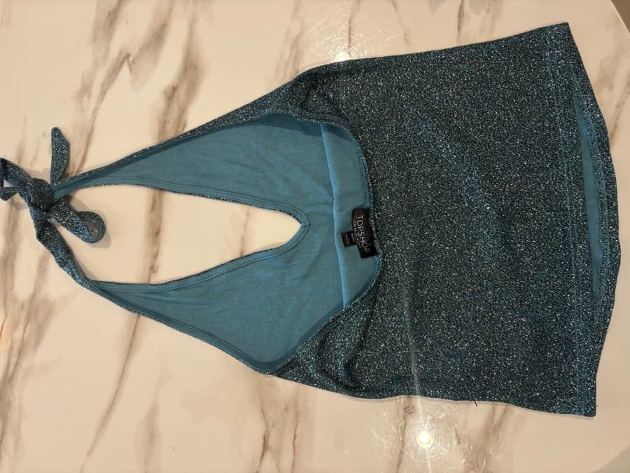 Shimmer Halter Neck Top thumbnail 2