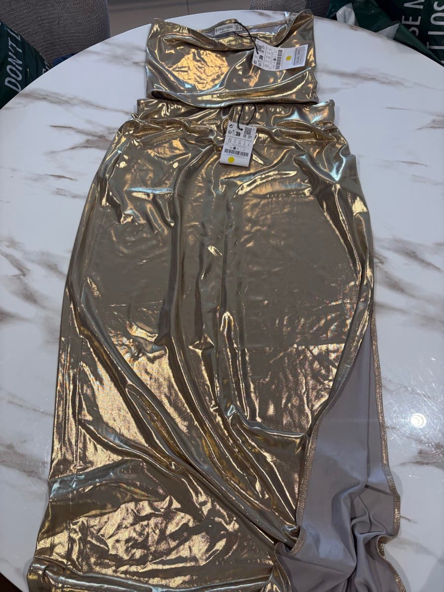 Stradivarius Gold Co-ord Set thumbnail 2