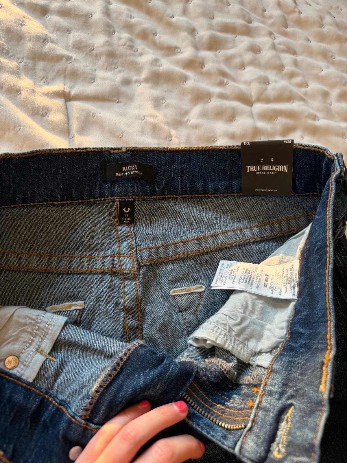 Cute patchwork True Religion Brand Jeans W28 thumbnail 5