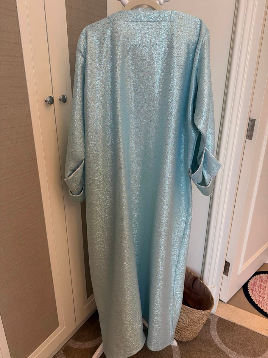 Blue abaya thumbnail 2