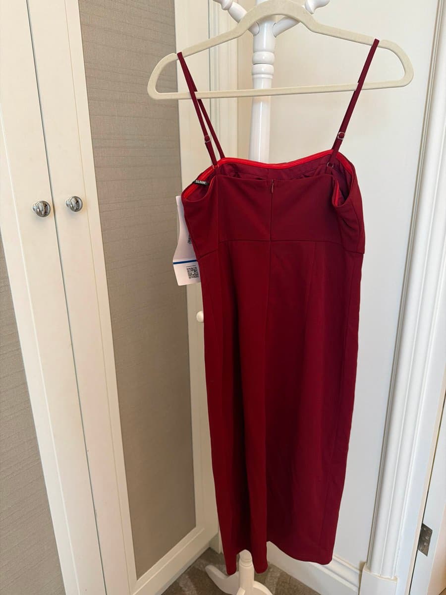Red evening dress thumbnail 2