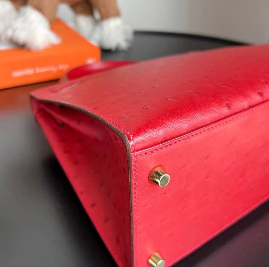 Hermès Kelly Ostrich Bag thumbnail 6