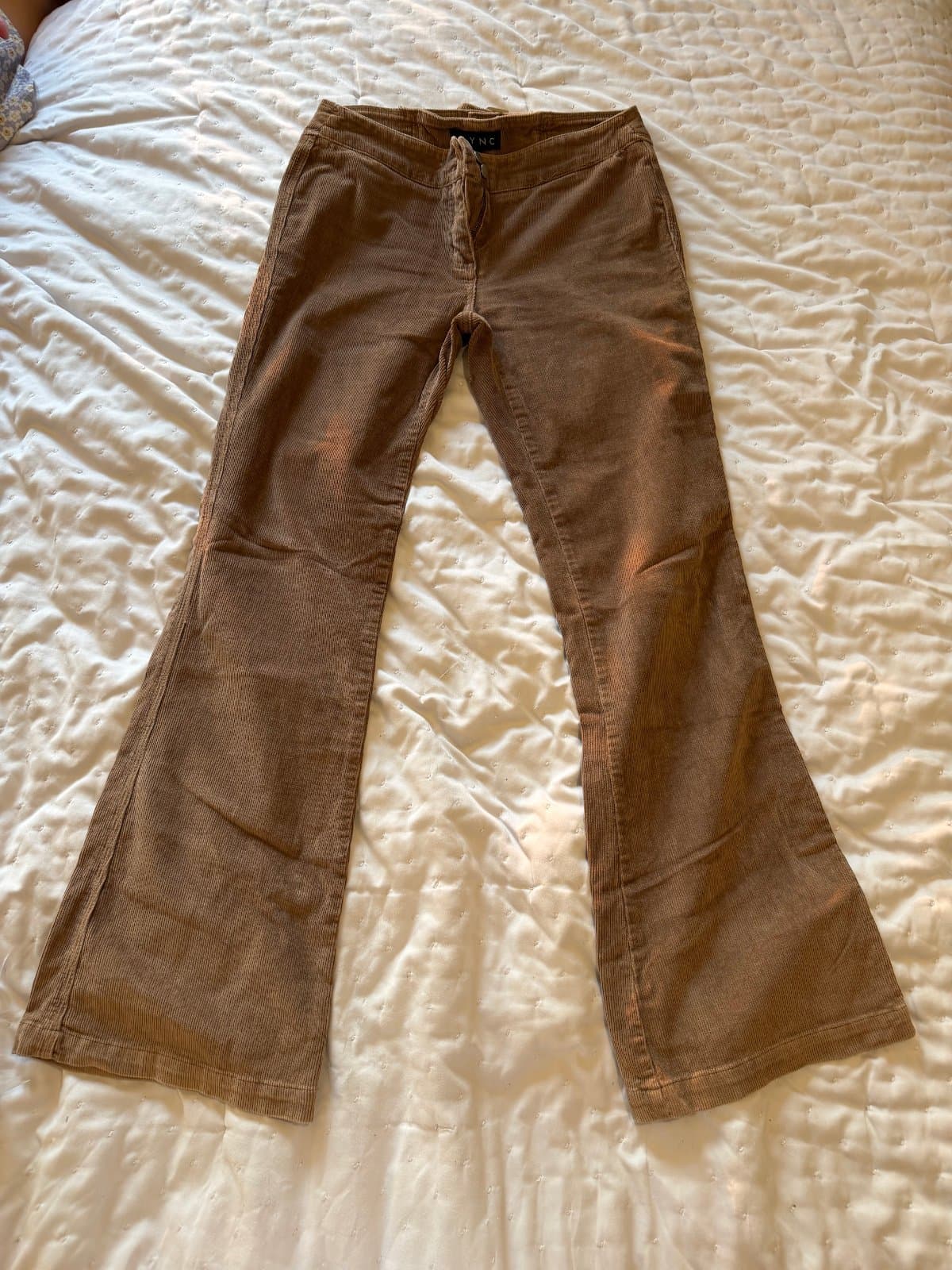 Flattering ZYNC women’s corduroy flared trousers thumbnail 2