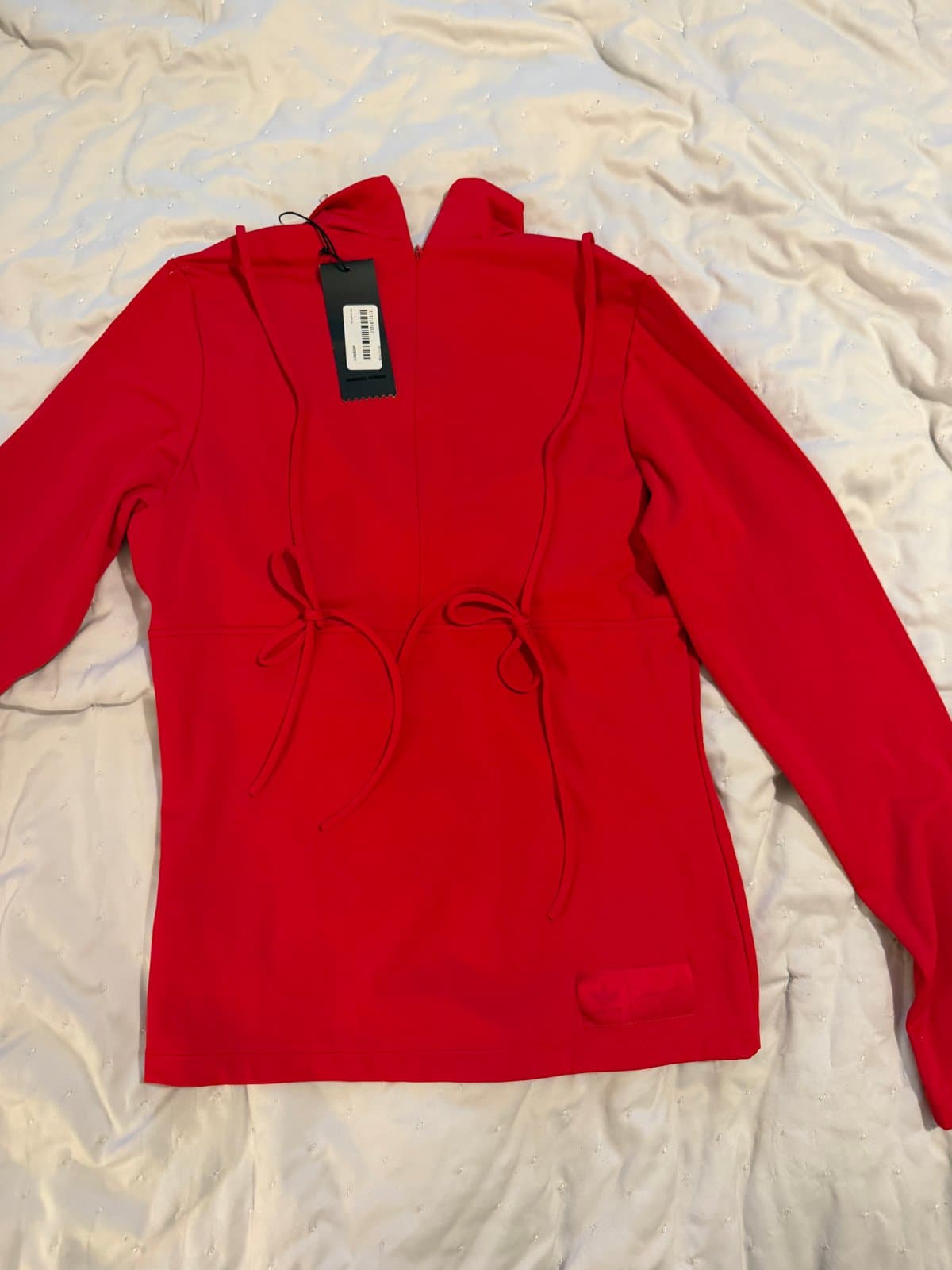 adidas Originals x Angel Chen Red Layered Corset Long-Sleeve Top – New With Tags thumbnail 4