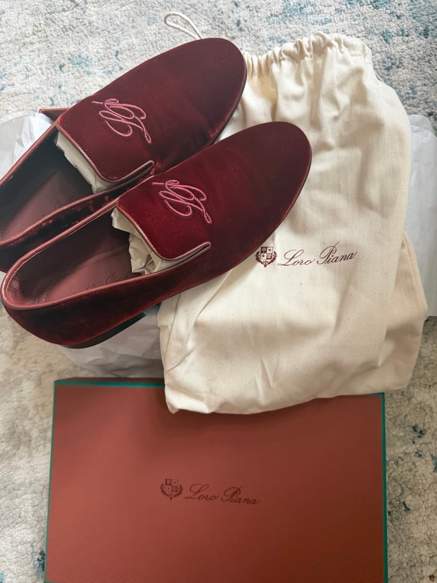Loro Piana Velvet loafer