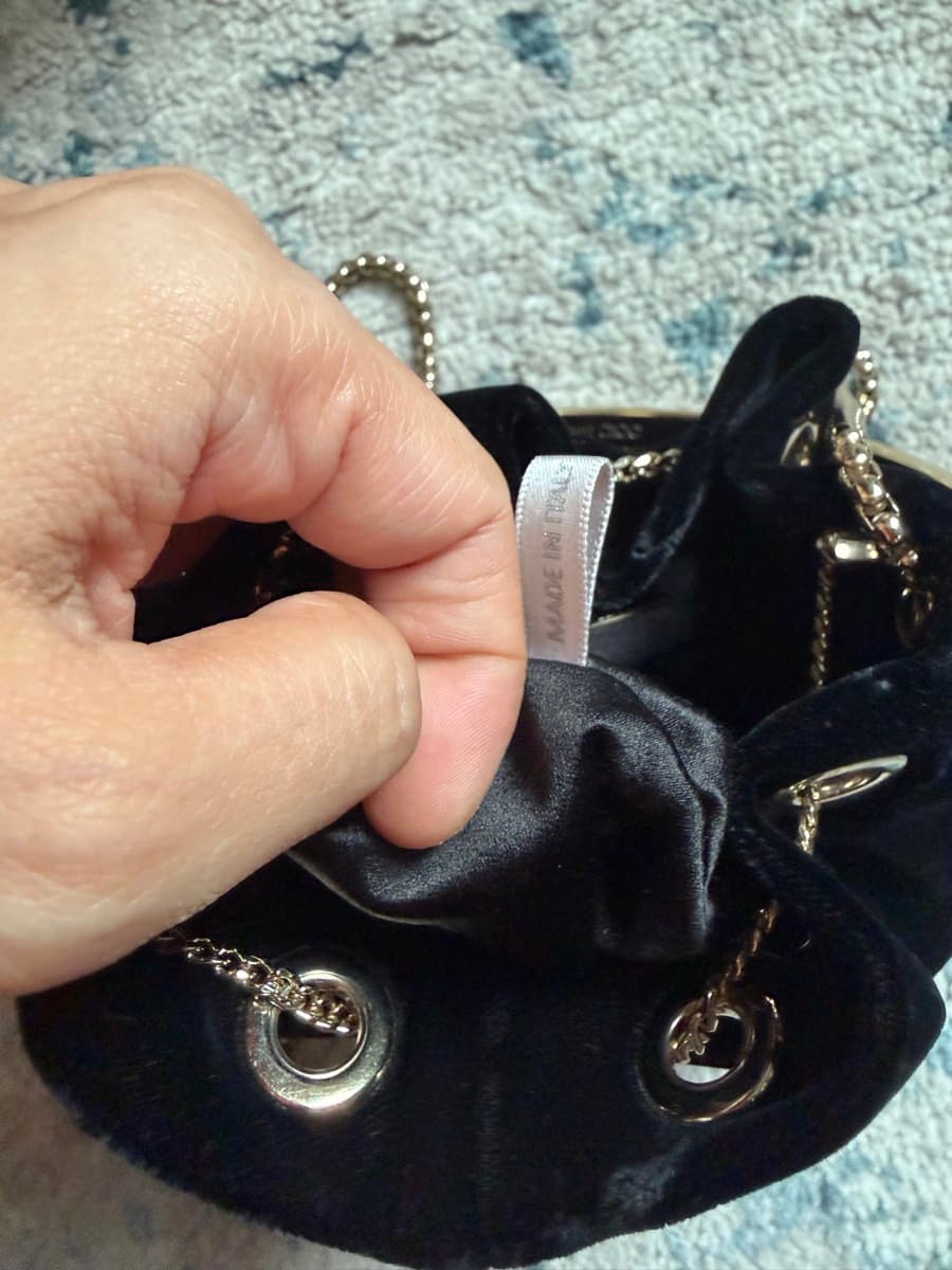 Jimmy Choo Black Velvet Bag thumbnail 2