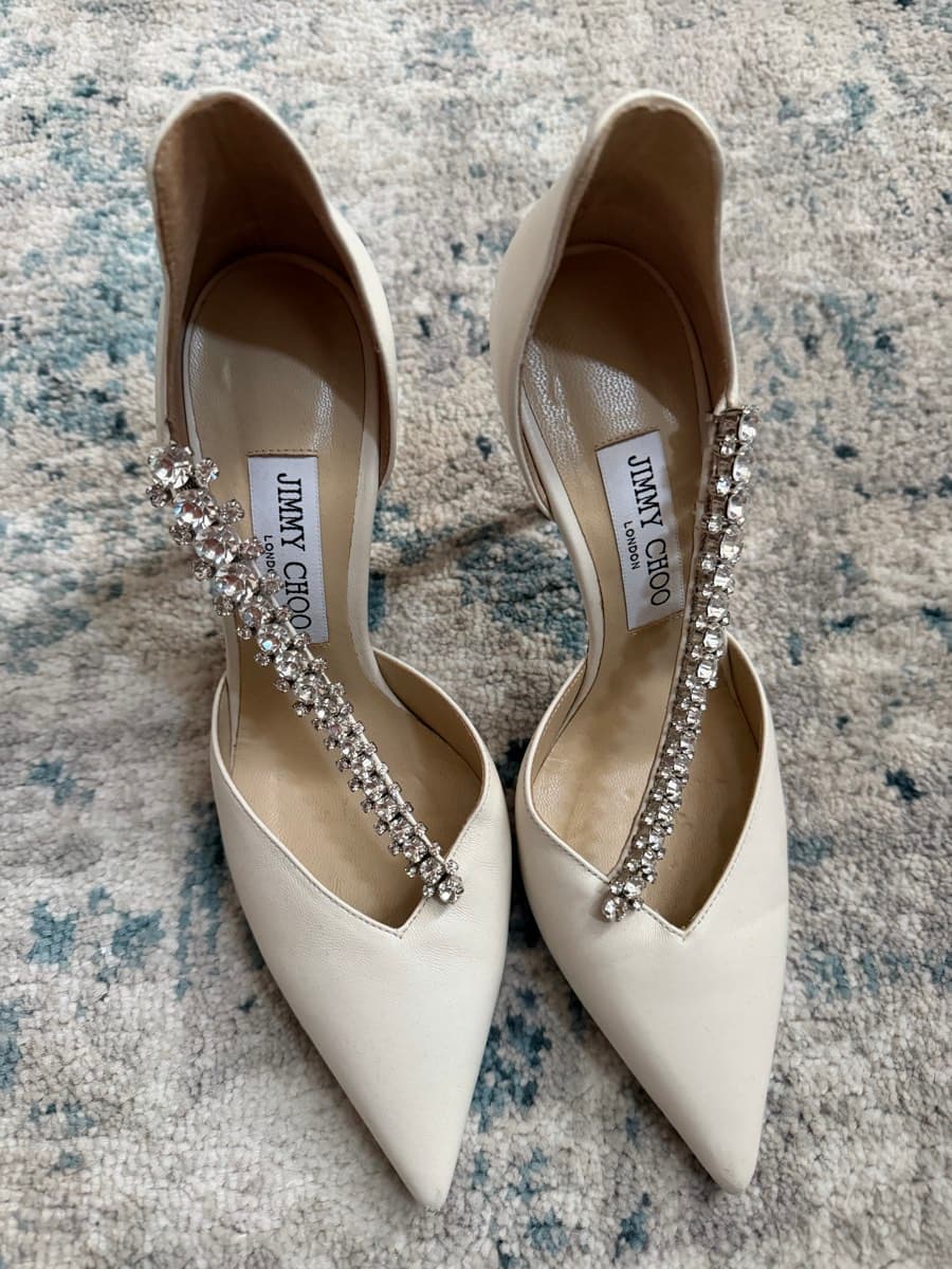 Jimmy Choo Crystal Embellished Pumps