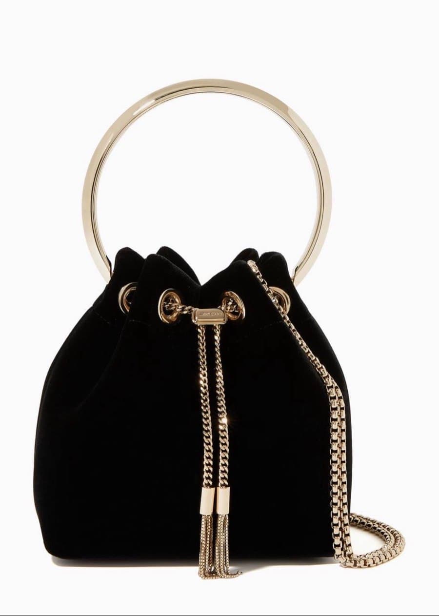 Jimmy Choo Black Velvet Bag