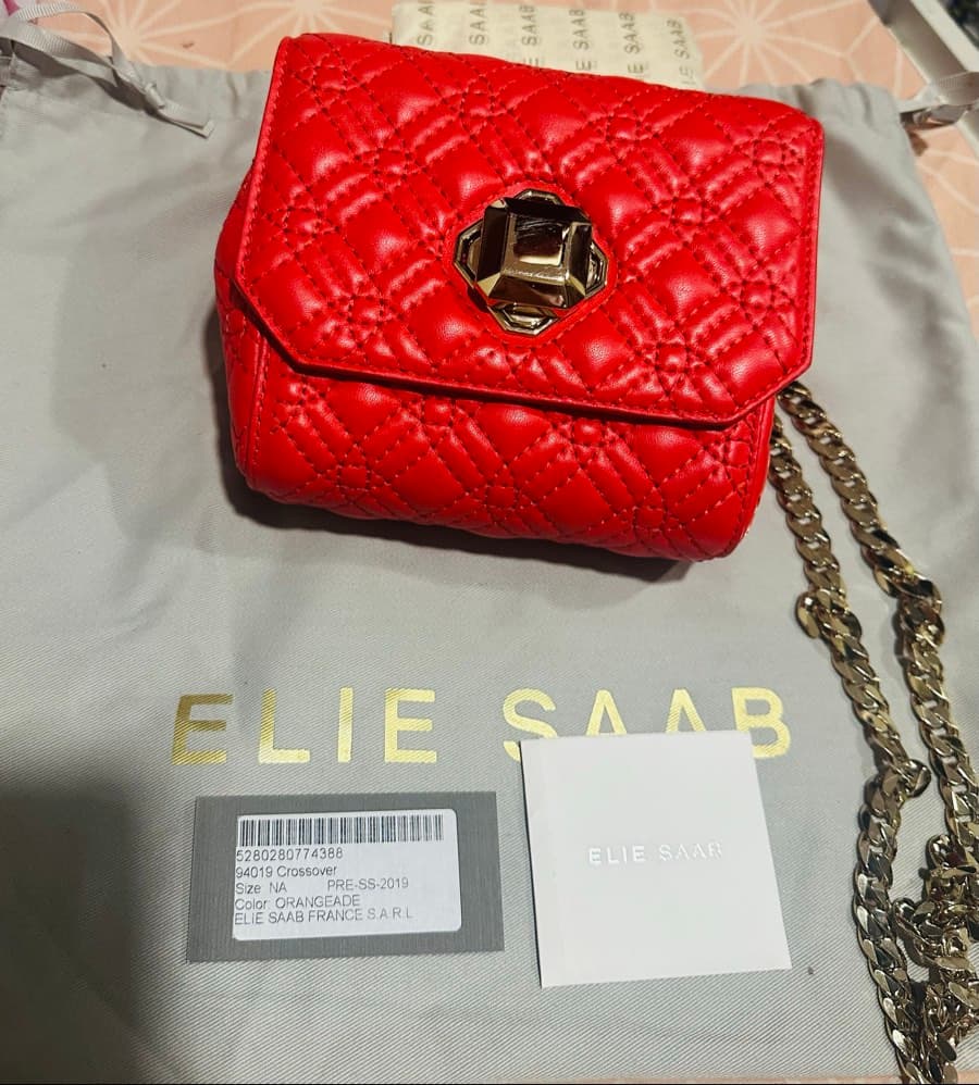 ELIE SAAB Quilted Crossover Bag