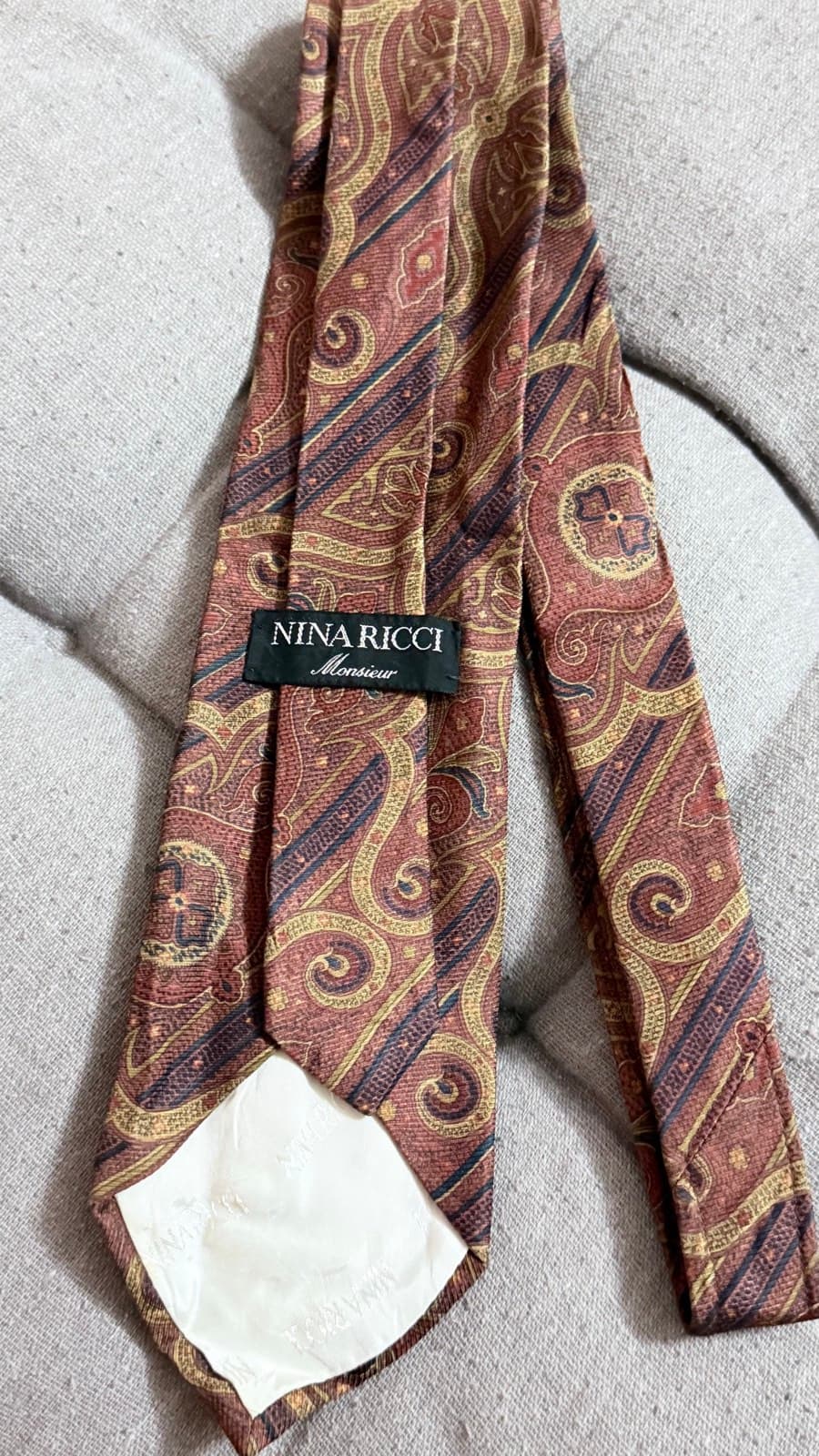 Paisley Patterned Silk Tie thumbnail 2