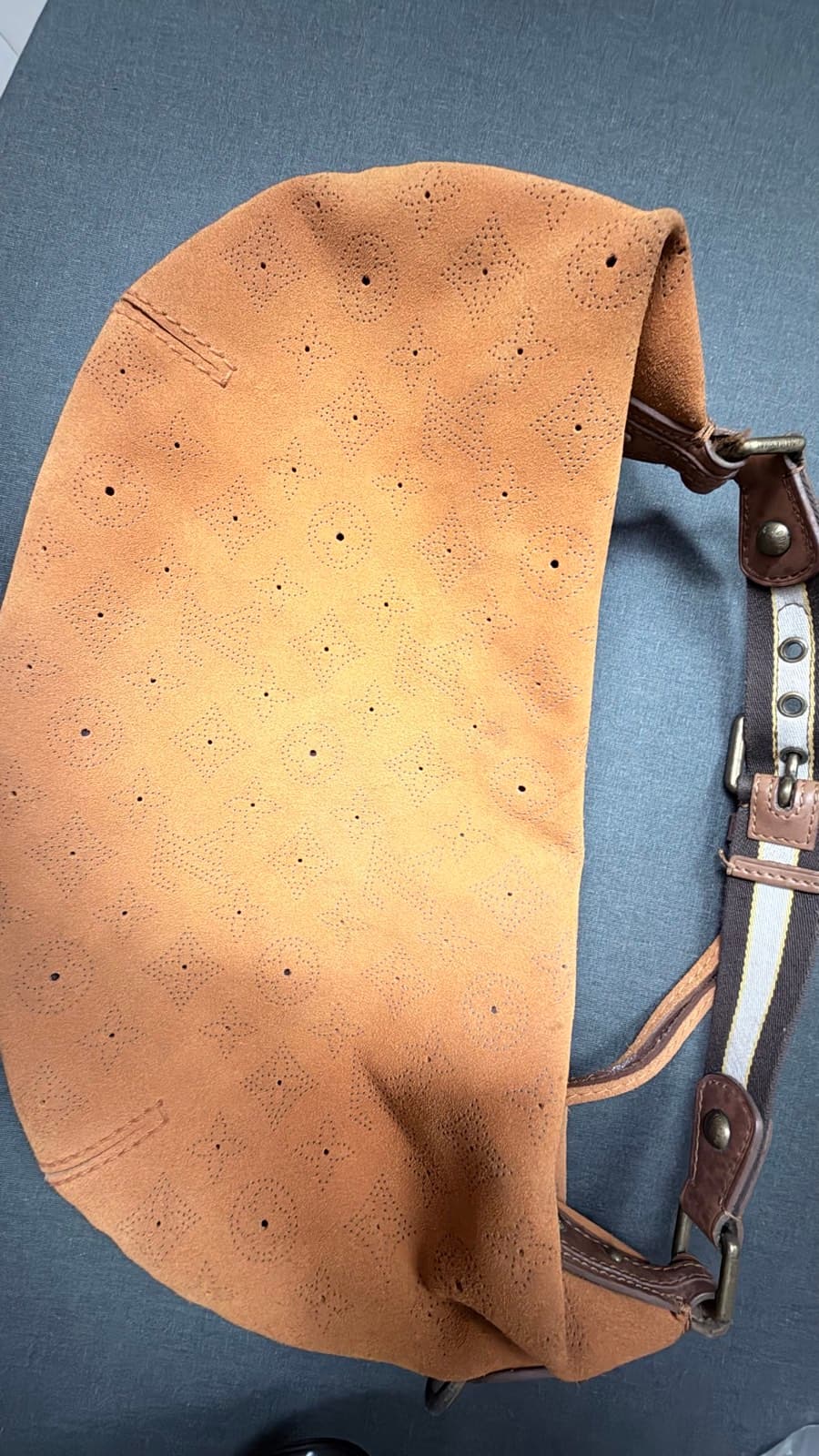 Louis Vuitton Suede Hobo Bag thumbnail 8