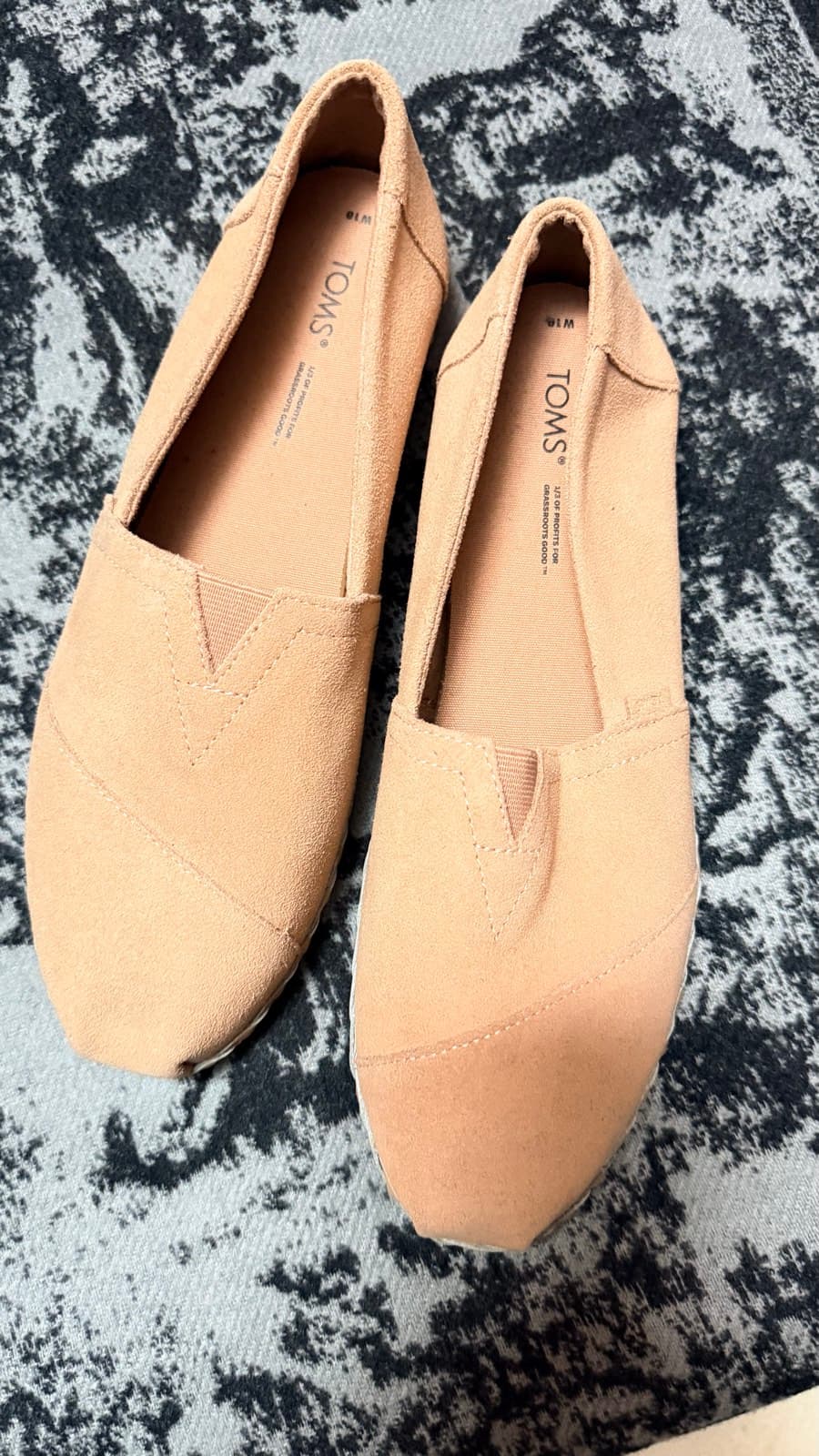 TOMS Rose Beige Suede Espadrilles for women