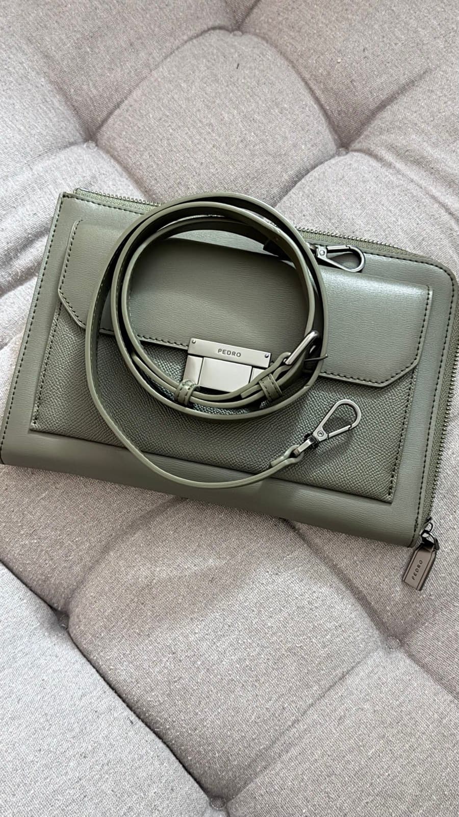 Pedro Green Crossbody | Clutch Bag