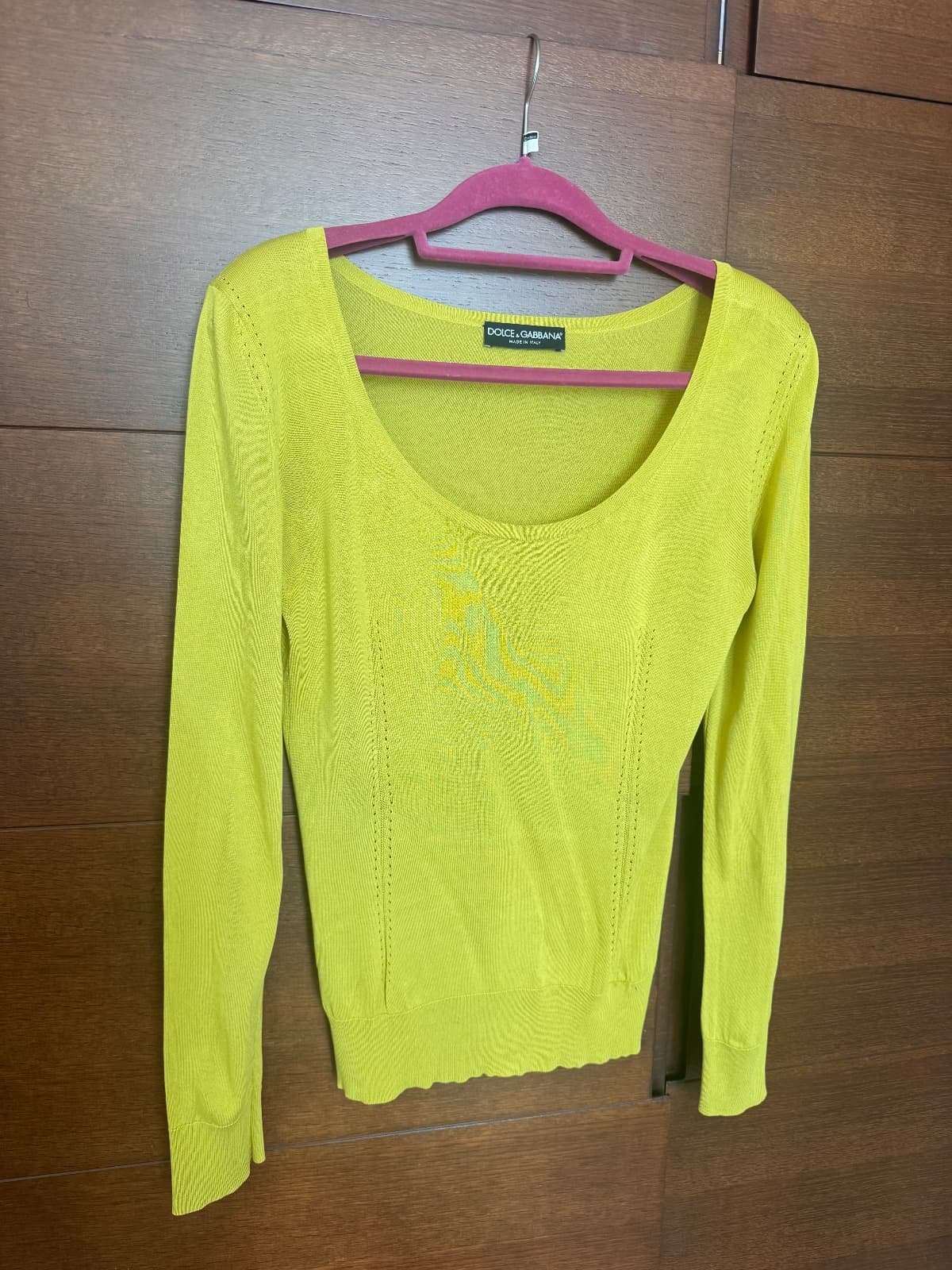 Dolce Gabbana long sleeve silk top thumbnail 2