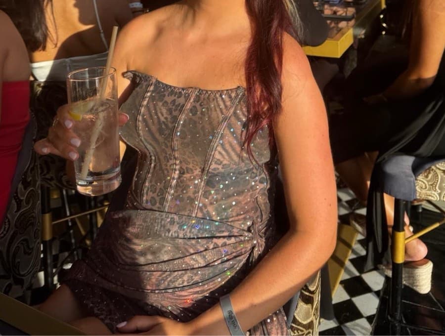 Animal Print Sequin Mini Dress thumbnail 5