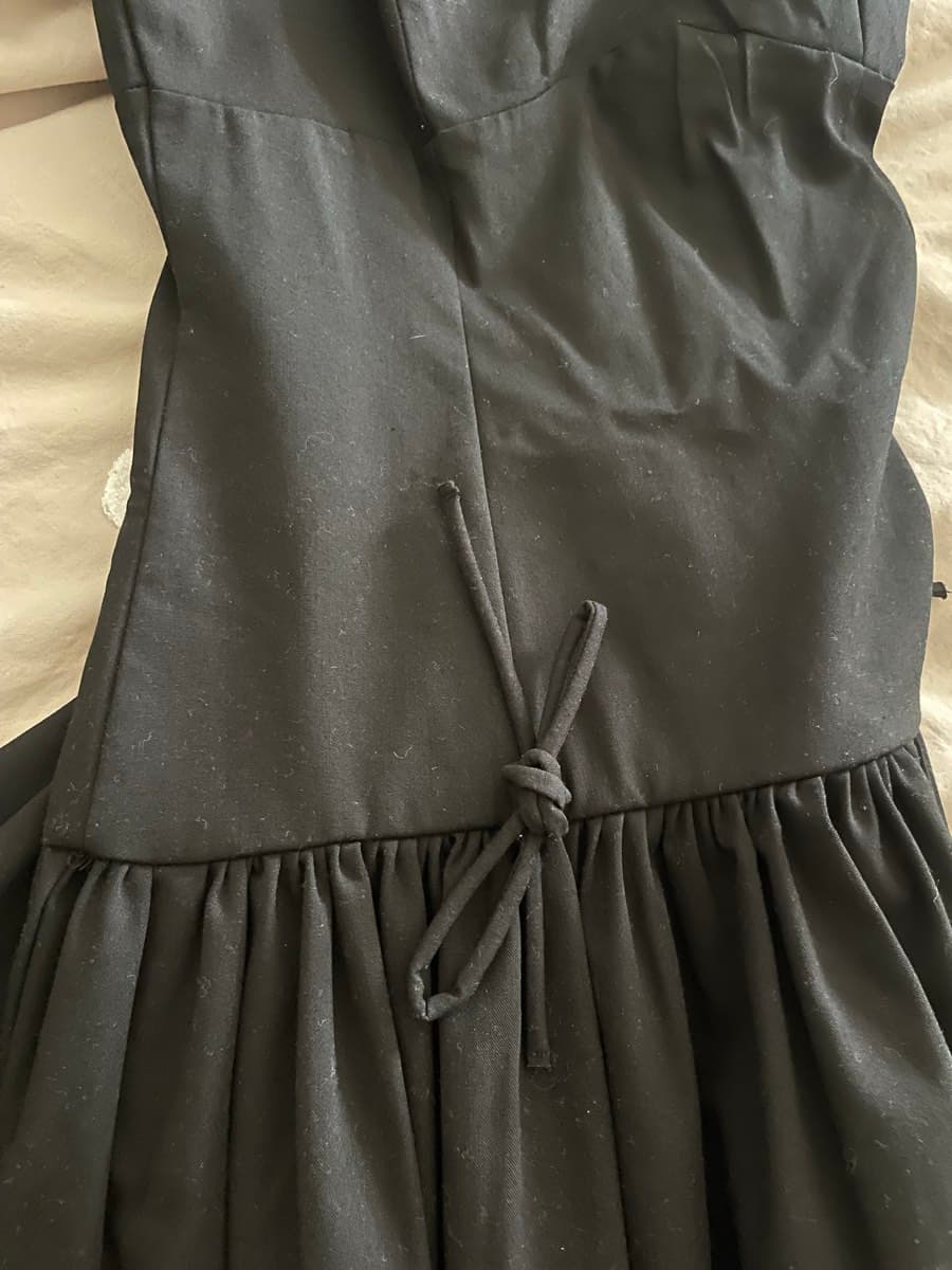 Zara Black Peplum Top thumbnail 6