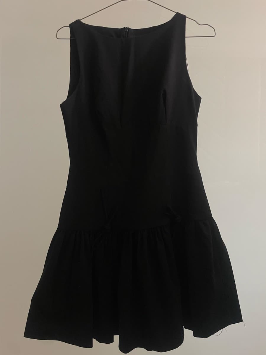 Zara Black Peplum Top thumbnail 7